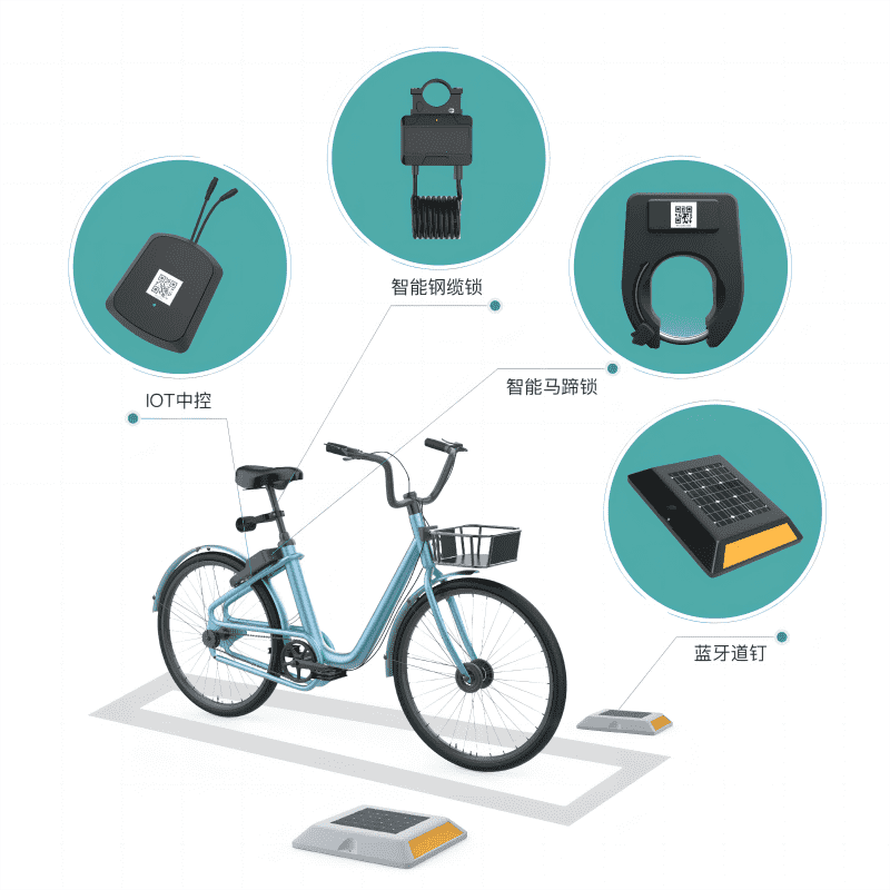 共享单车物联网IOT设备-马蹄锁